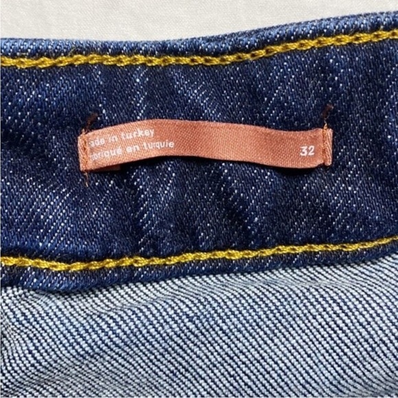 ๐ Anthropologie Pilcro Medium to Dark Wash Denim Split Leg Jeans 32โ Waist - Picture 11 of 15